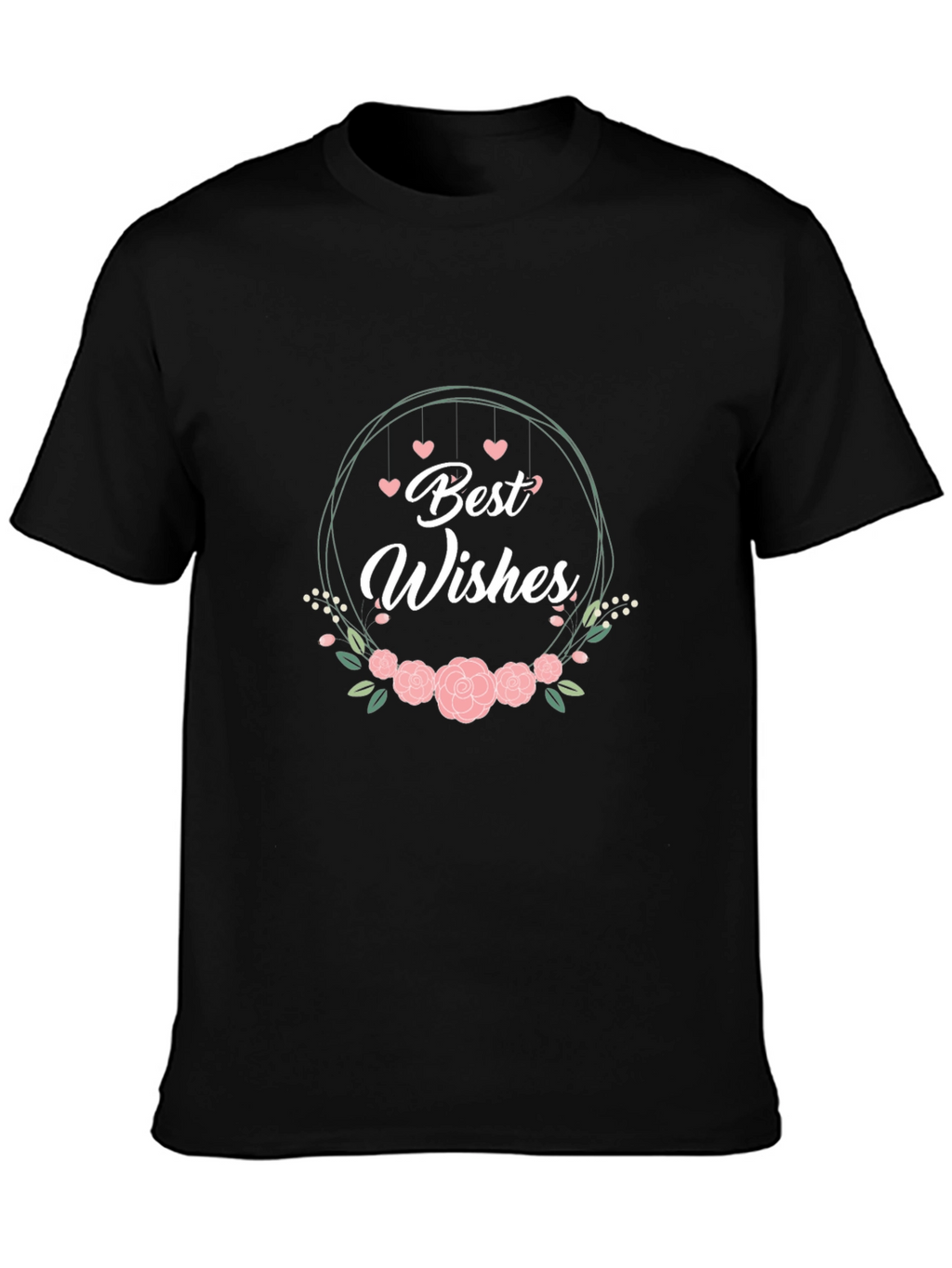 Best Wishes Floral Graphic T-Shirt
