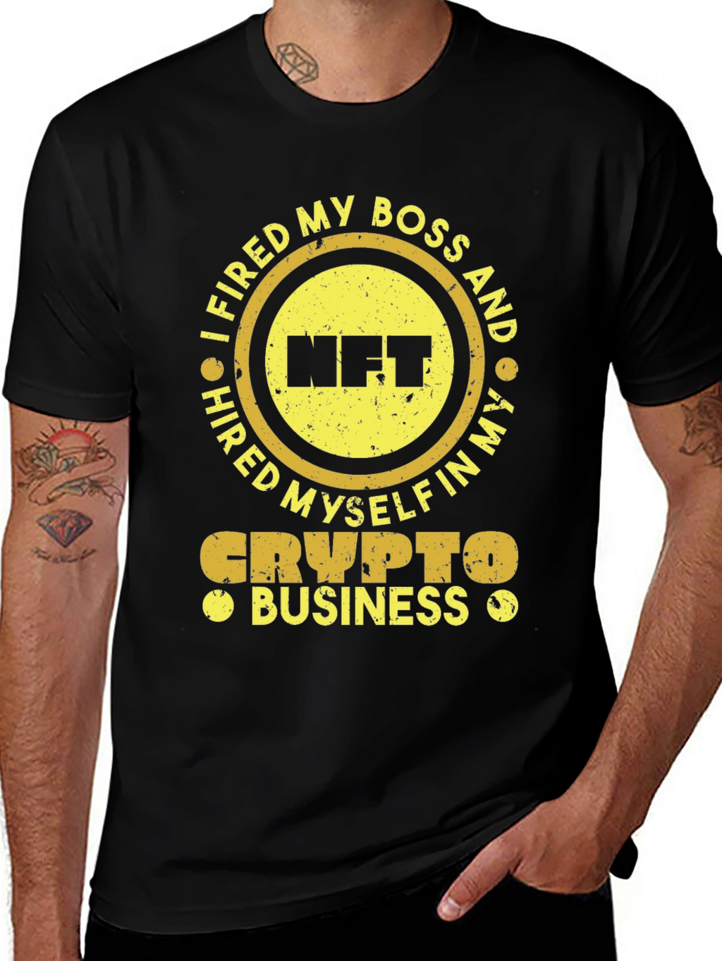 I Fired My Boss NFT Crypto Business T-Shirt