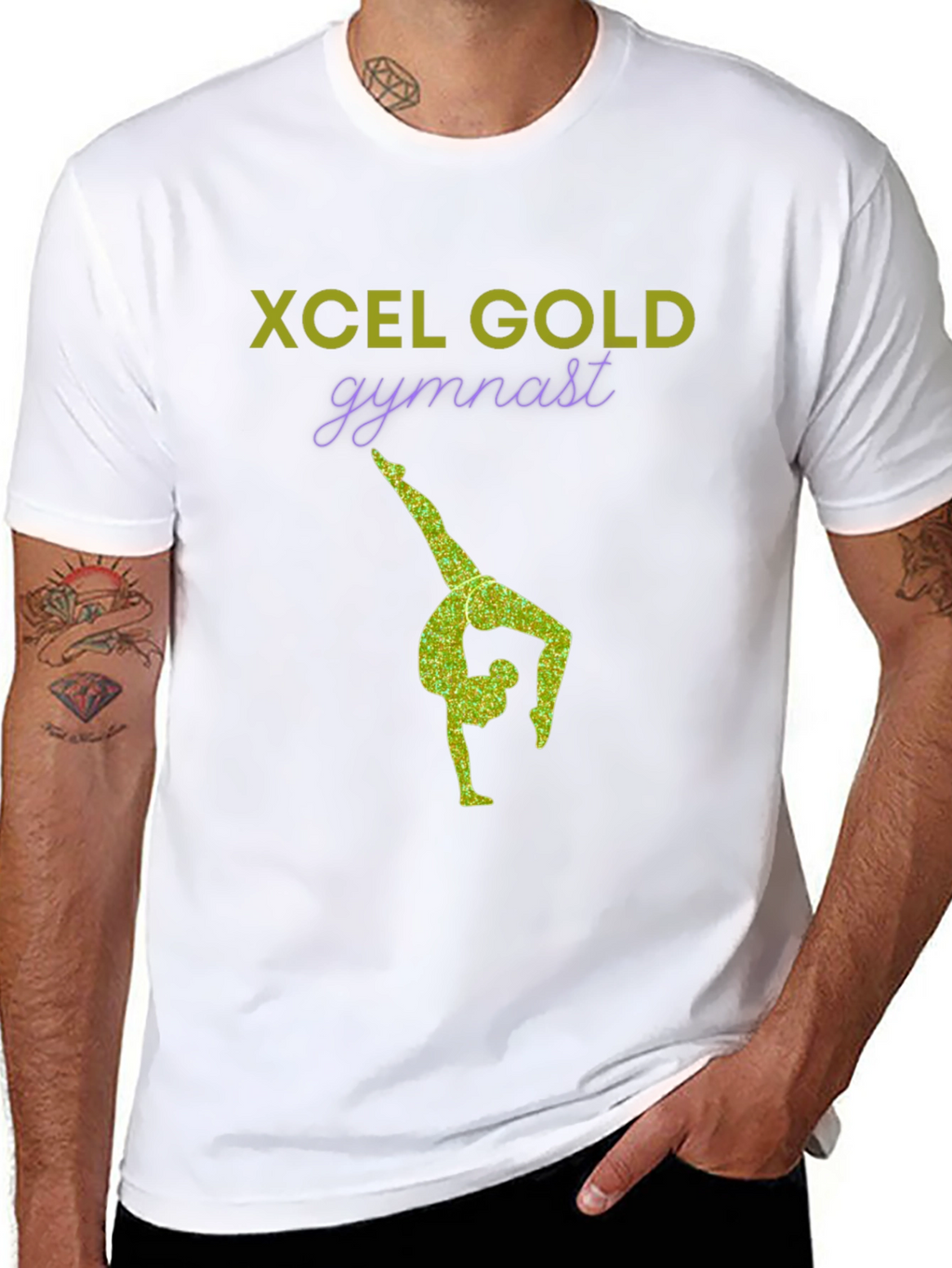 Xcel Gold Gymnast T-Shirt - Stylish Gymnastics Apparel