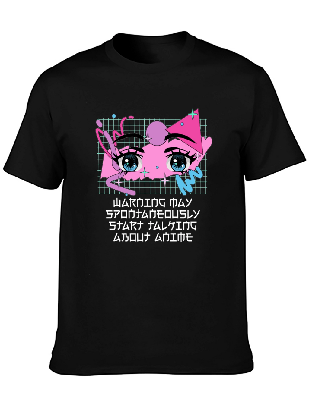 Anime Eyes Graphic Tee - Streetwear Style