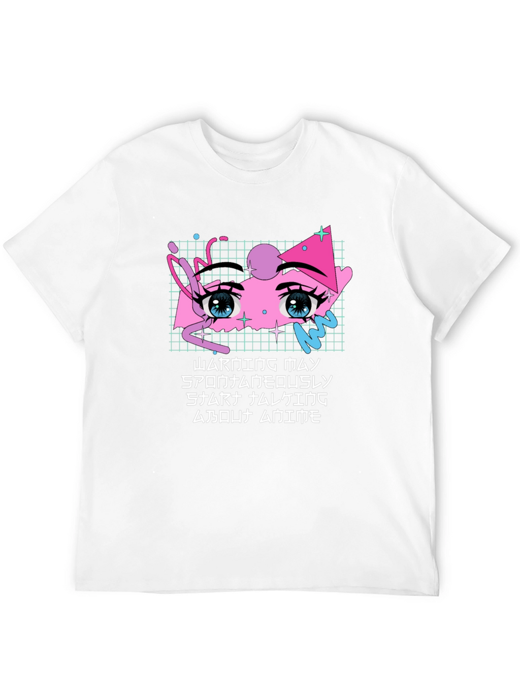Anime Eyes Graphic Tee - Streetwear Style