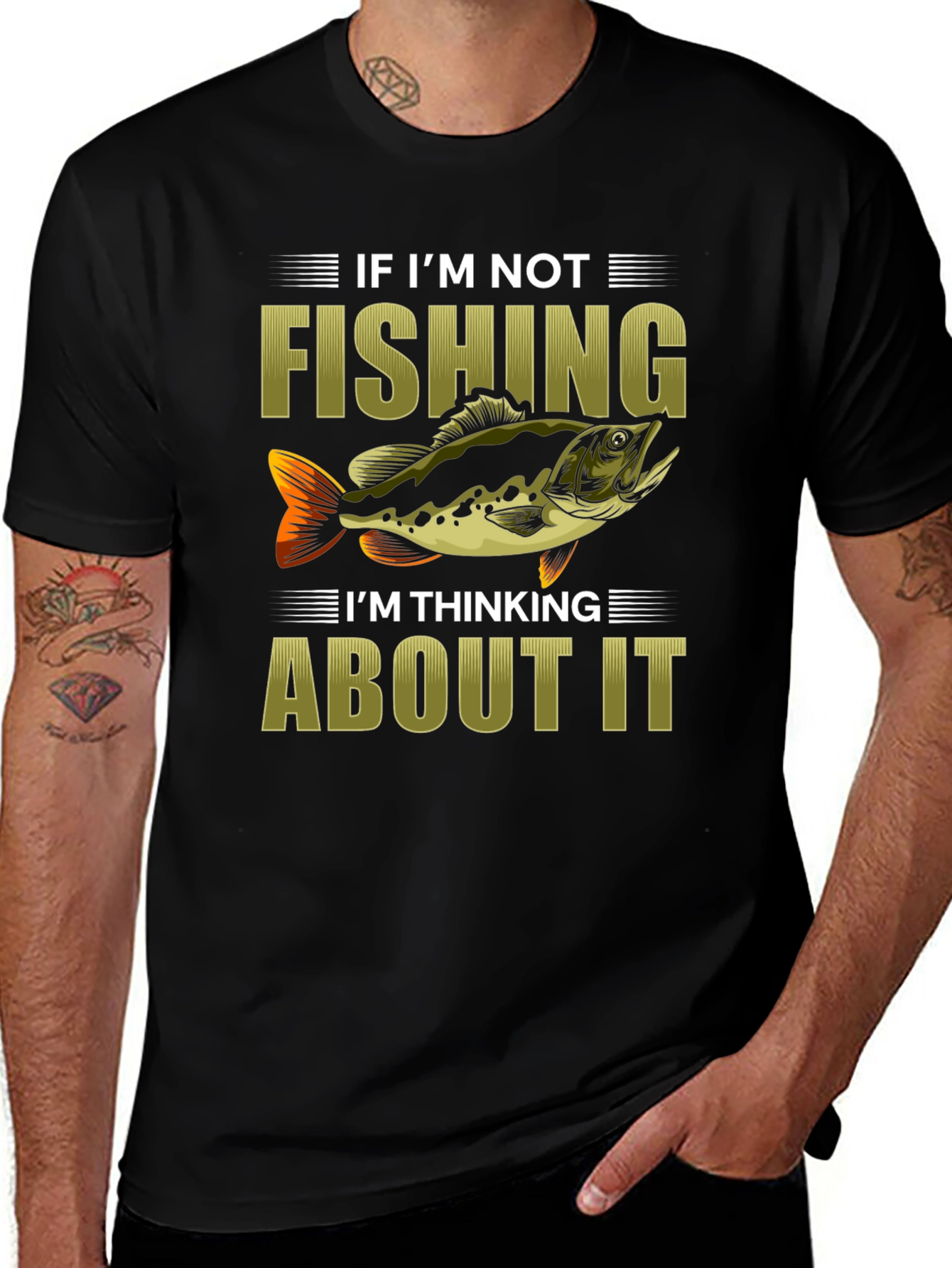 Fishing Graphic Tee - If Im Not Fishing...