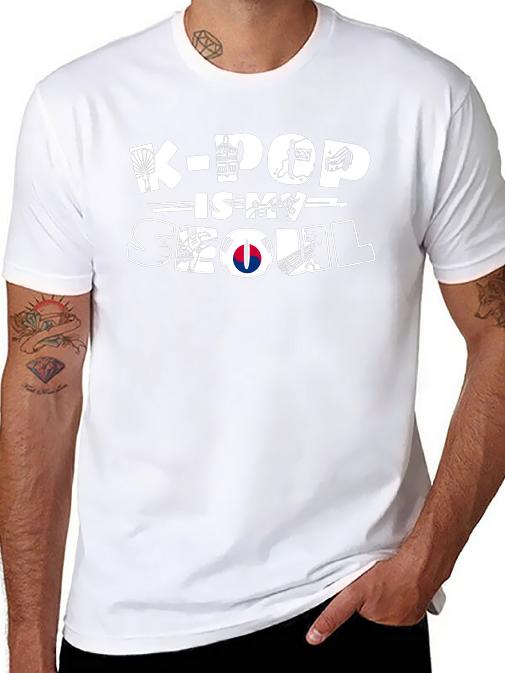 K-Pop Is My Seoul Black Graphic Tee