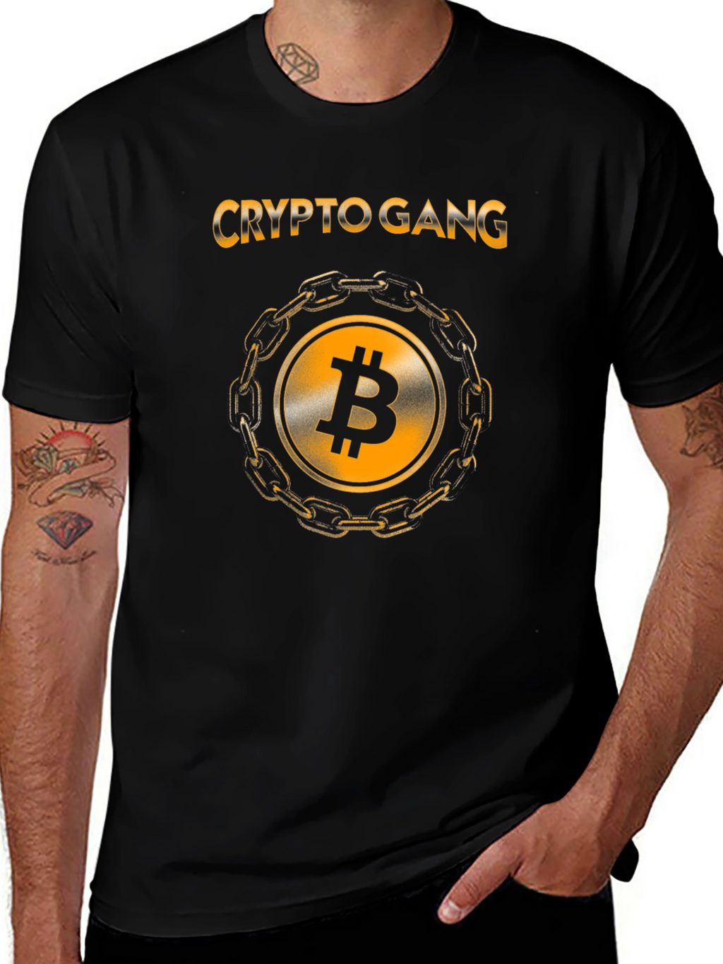 Crypto Gang Bitcoin T-Shirt - Black
