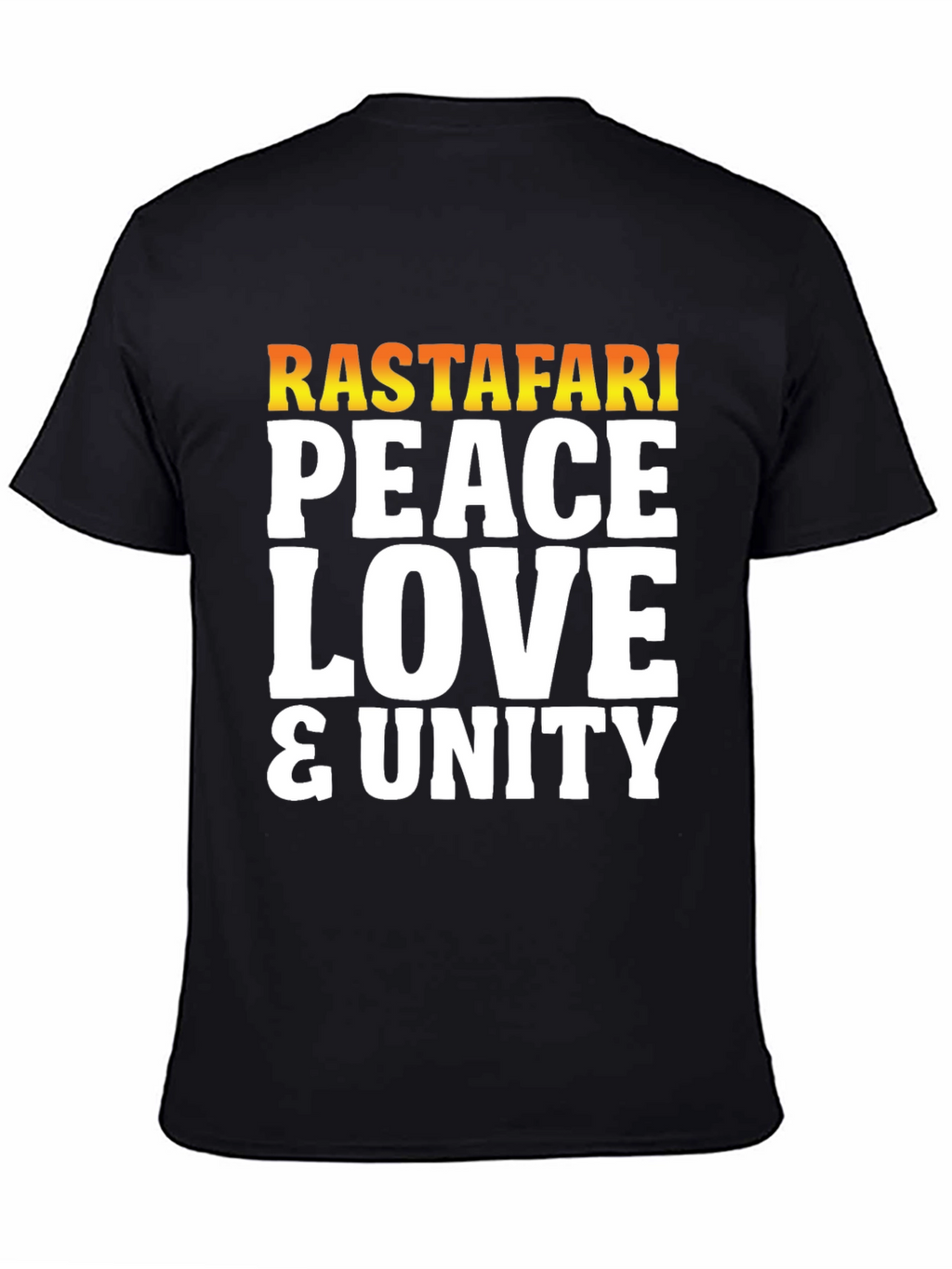 Rastafari Peace Love Unity Graphic T-Shirt