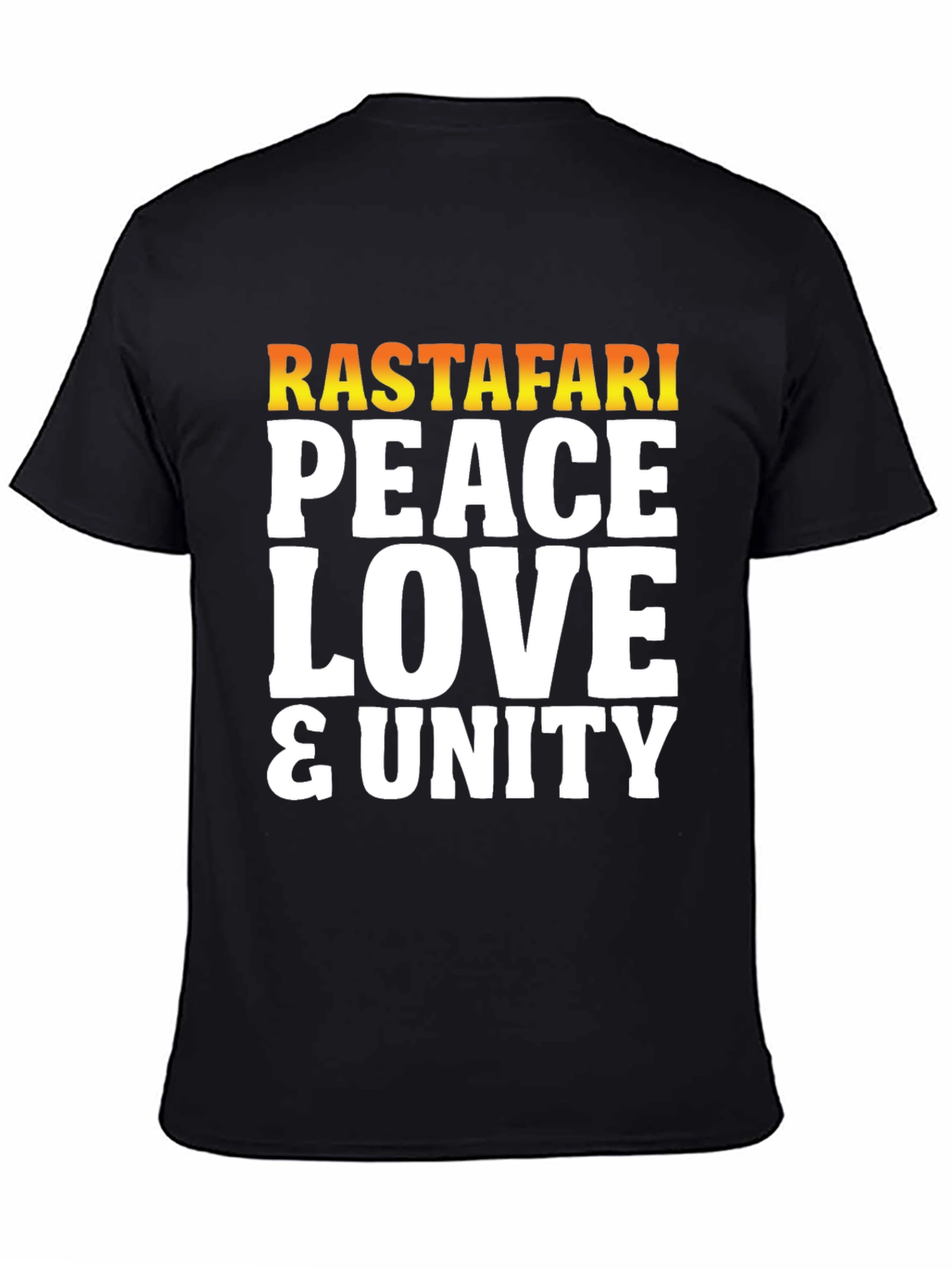 Rastafari Peace Love Unity Graphic T-Shirt