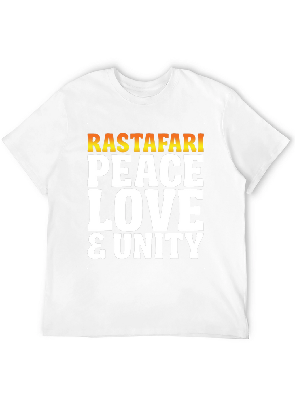 Rastafari Peace Love Unity Graphic T-Shirt