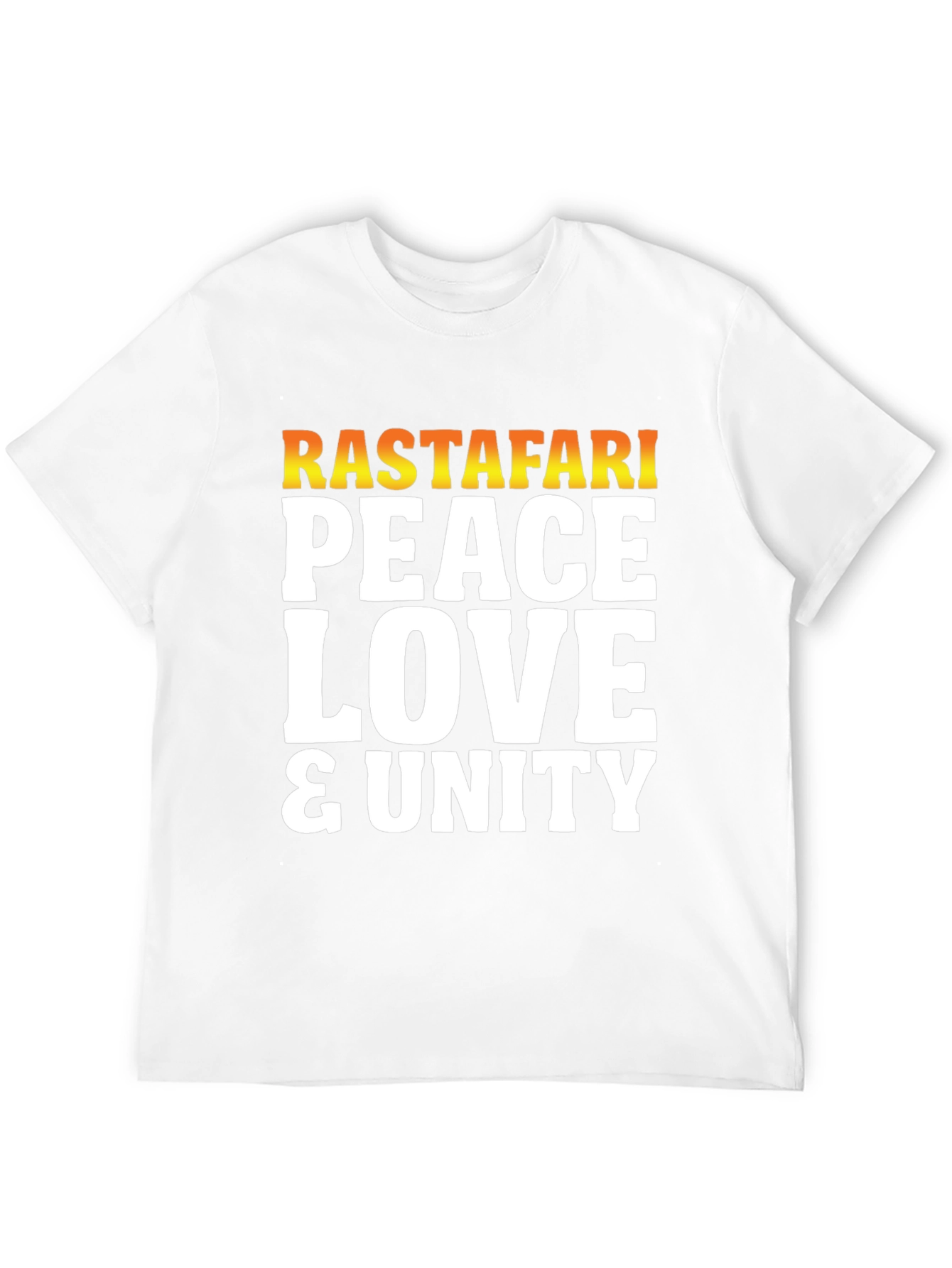 Rastafari Peace Love Unity Graphic T-Shirt