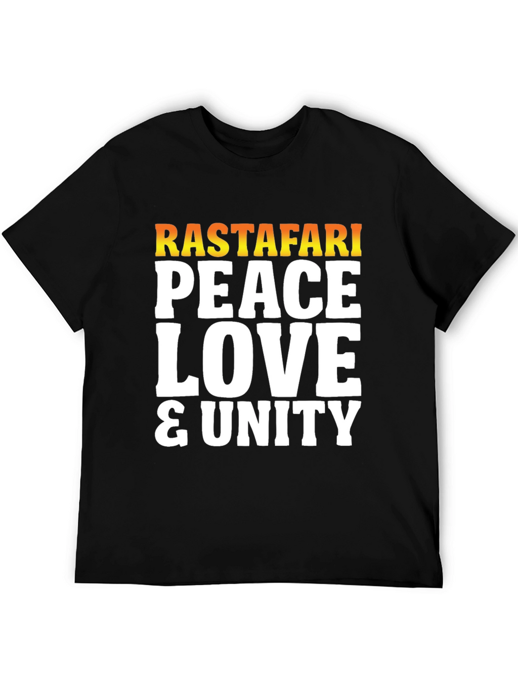 Rastafari Peace Love Unity Graphic T-Shirt