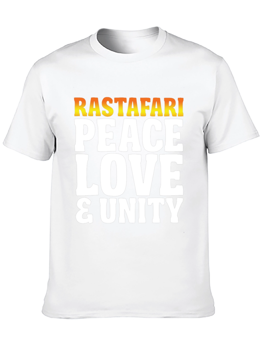 Rastafari Peace Love Unity Graphic T-Shirt