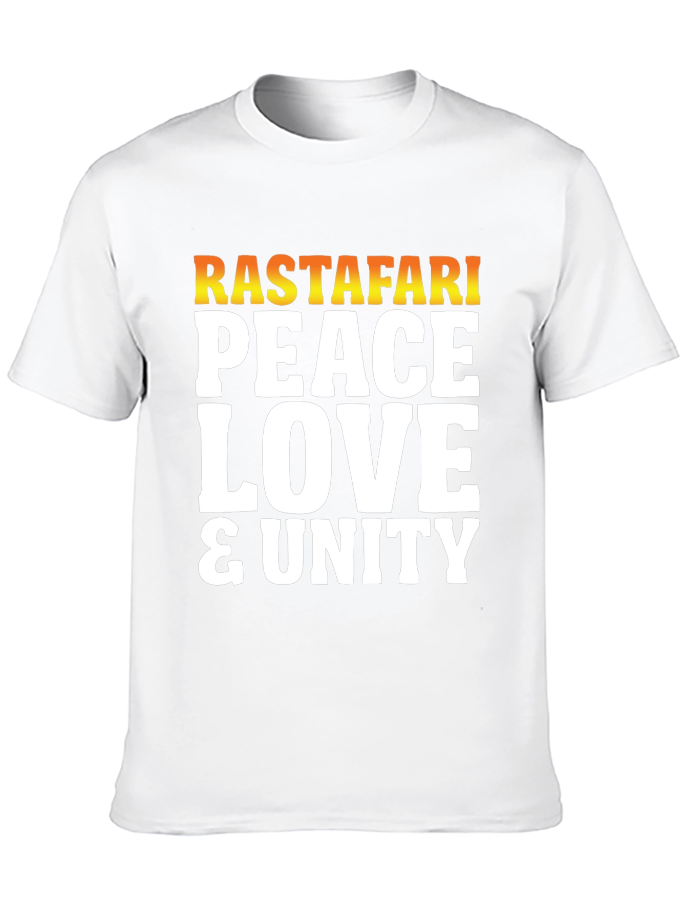 Rastafari Peace Love Unity Graphic T-Shirt