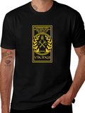 Vikings Graphic Print Black T-Shirt