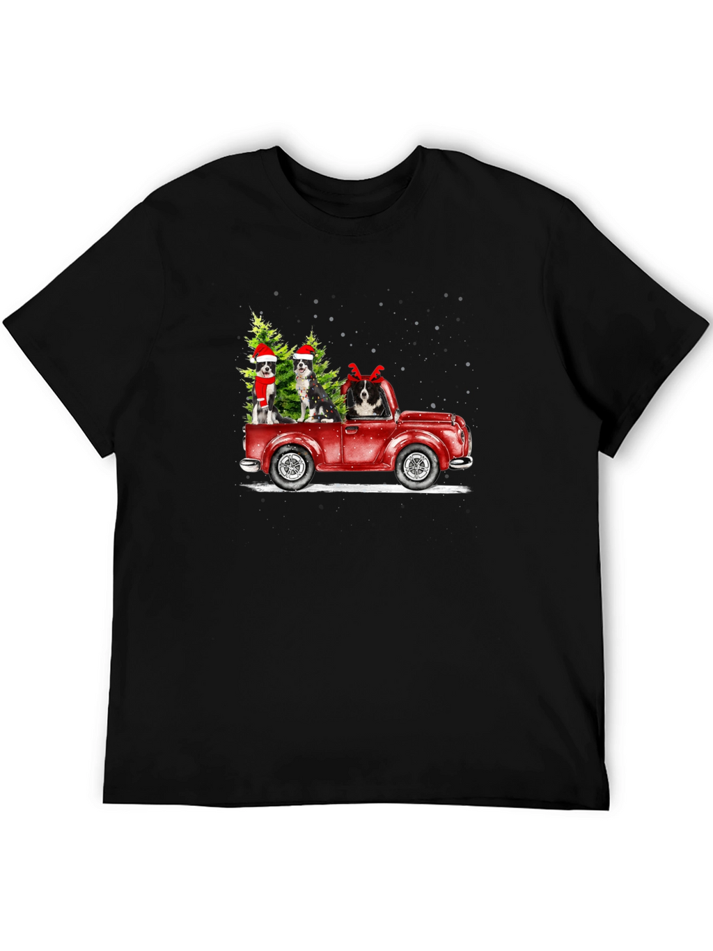 Festive Dog Truck Graphic Tee