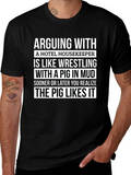 Arguing with Housekeeper Graphic Tee