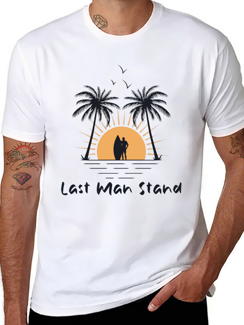 Last Man Stand Beach Graphic Tee