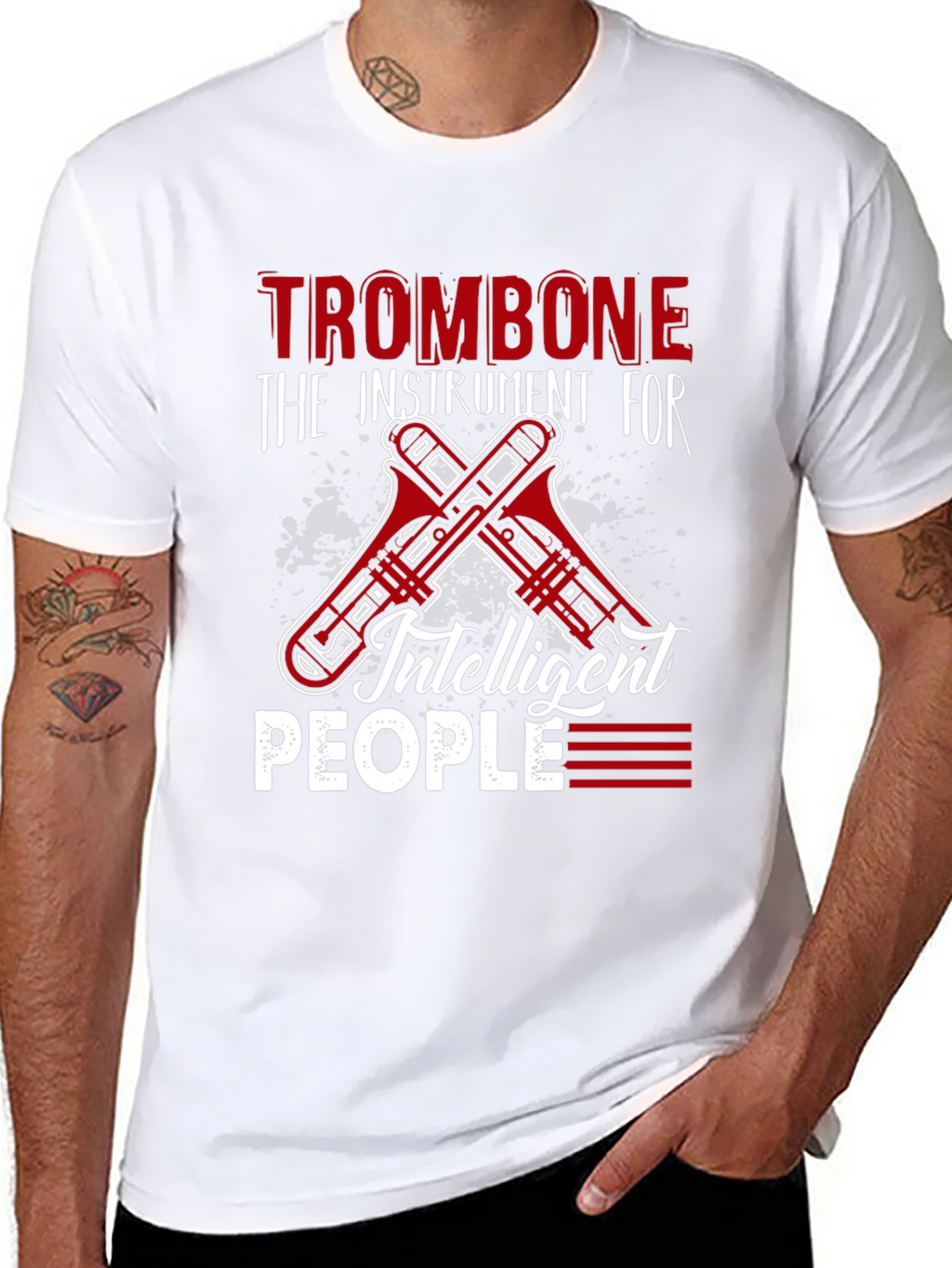 Trombone Instrument T-Shirt for Musicians