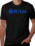 K-Tel Logo T-Shirt - Black Crew Neck Tee