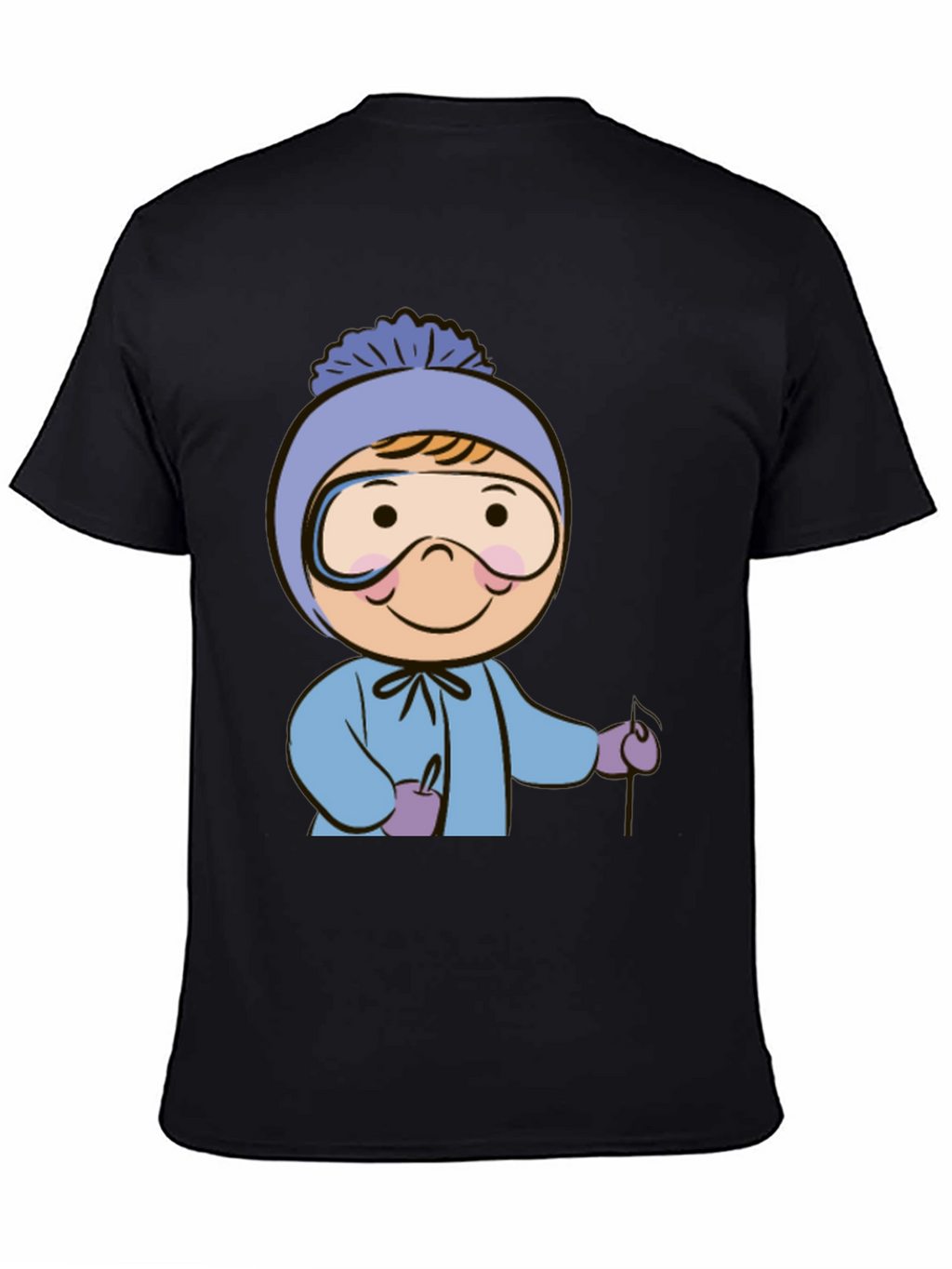 Ski Kid T-Shirt: Fun Winter Cartoon Apparel