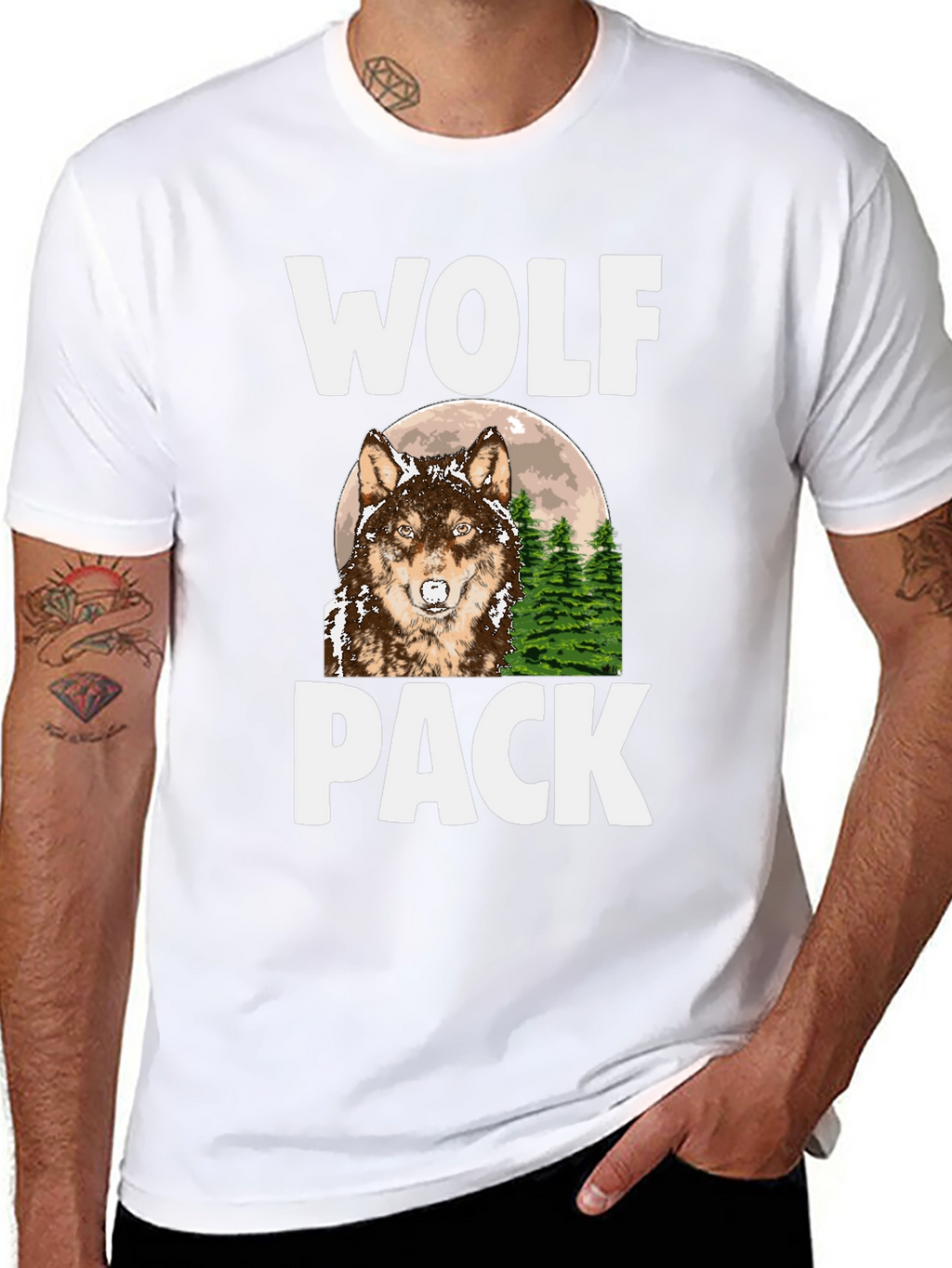 Wolf Pack T-Shirt - Nature Graphic Tee