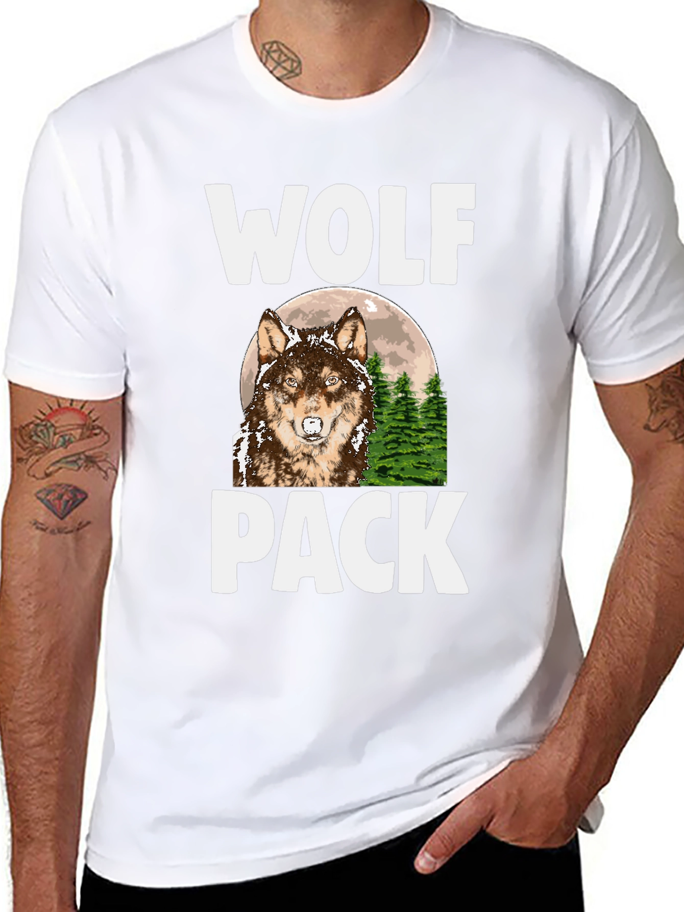 Wolf Pack T-Shirt - Nature Graphic Tee