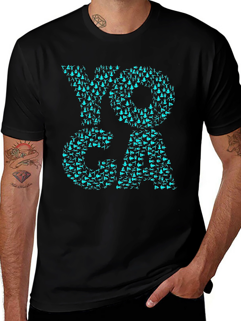 Yoga Pose Graphic T-Shirt - Stylish & Comfortable