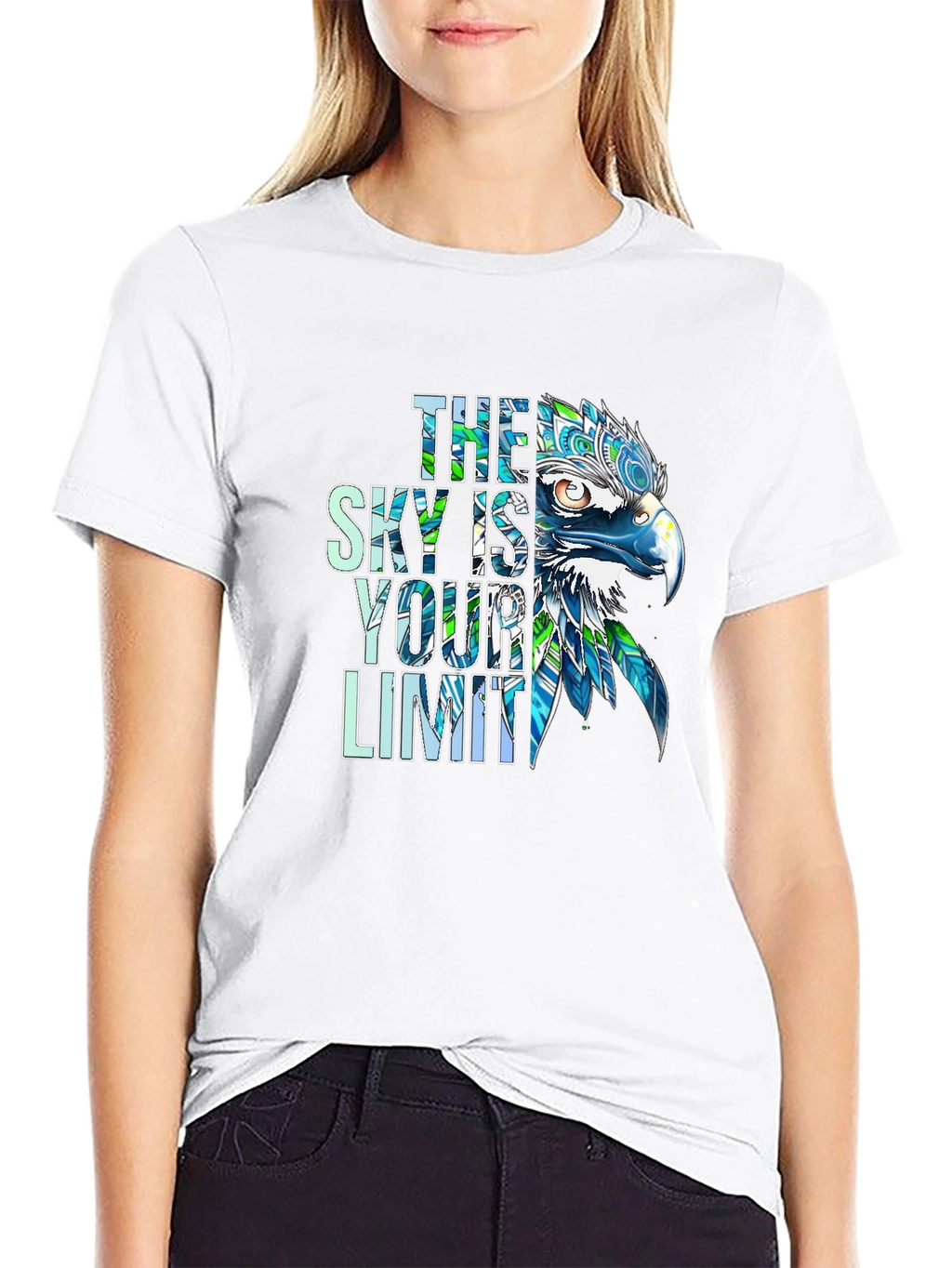 The Sky Is Your Limit Eagle Graphic T-Shirt