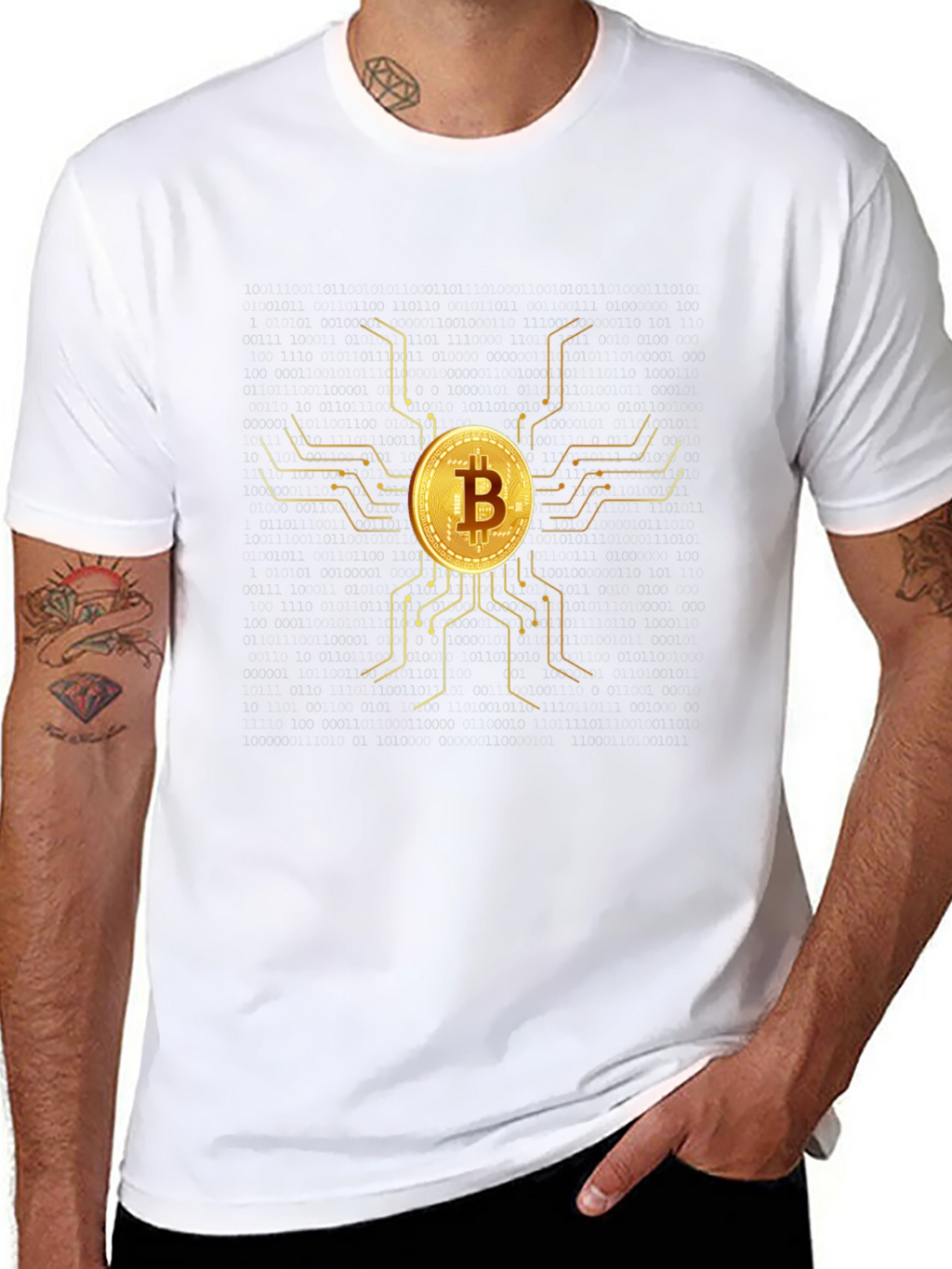 Bitcoin Circuit Black T-Shirt