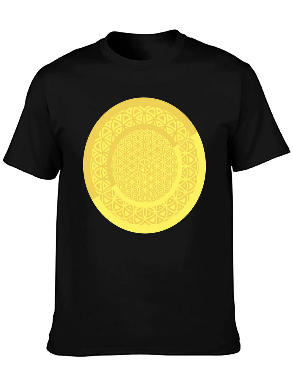 Geometric Circle Graphic Tee - Mens Black T-Shirt