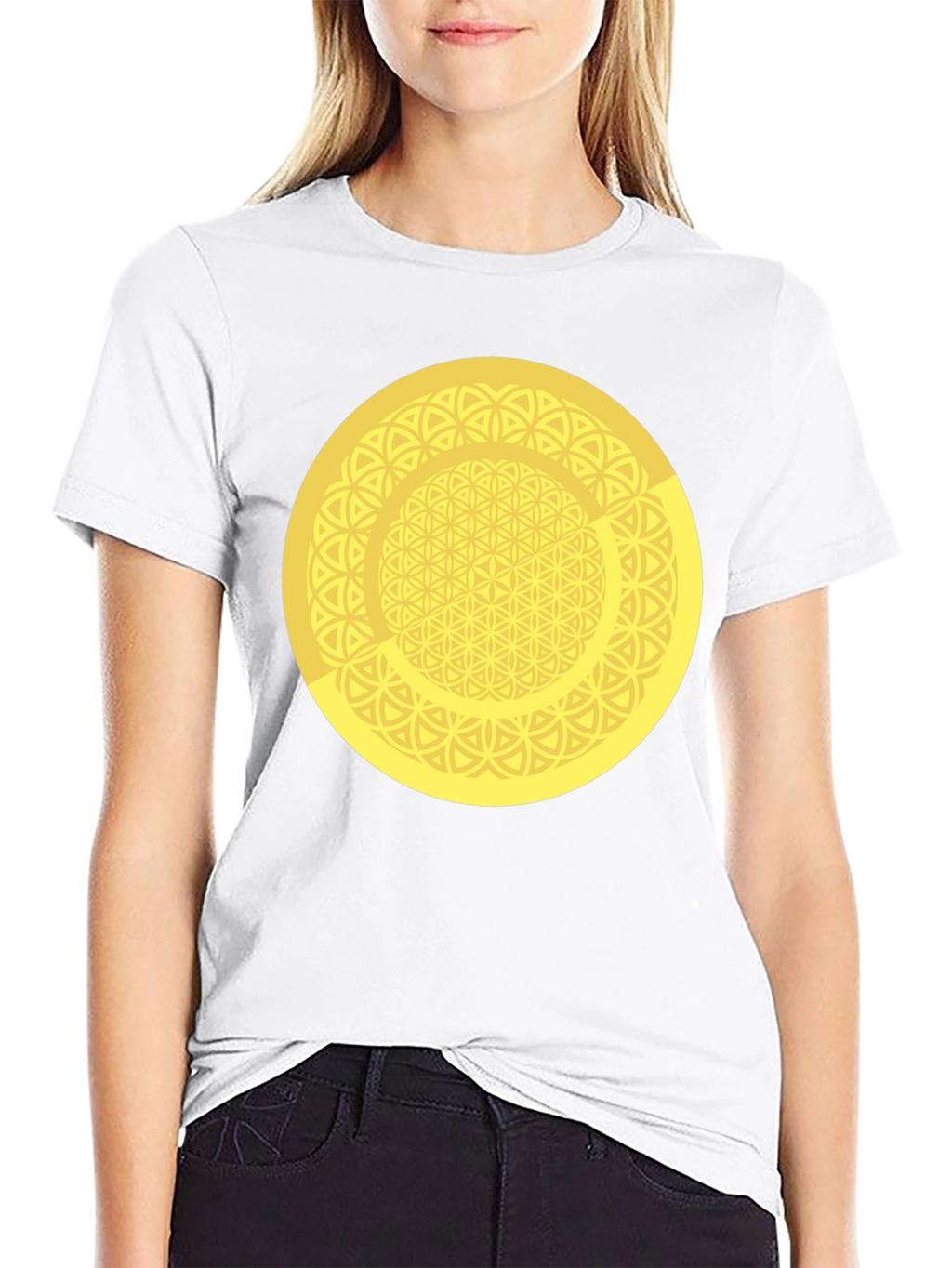 Geometric Circle Graphic Tee - Mens Black T-Shirt