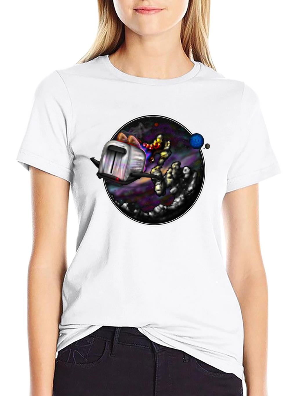 Cosmic Toaster T-Shirt - Galaxy Toast