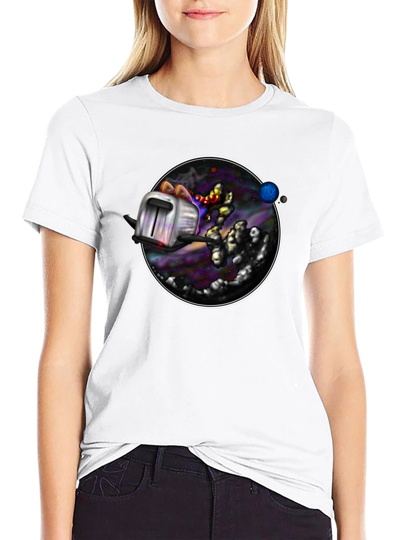Cosmic Toaster T-Shirt - Galaxy Toast