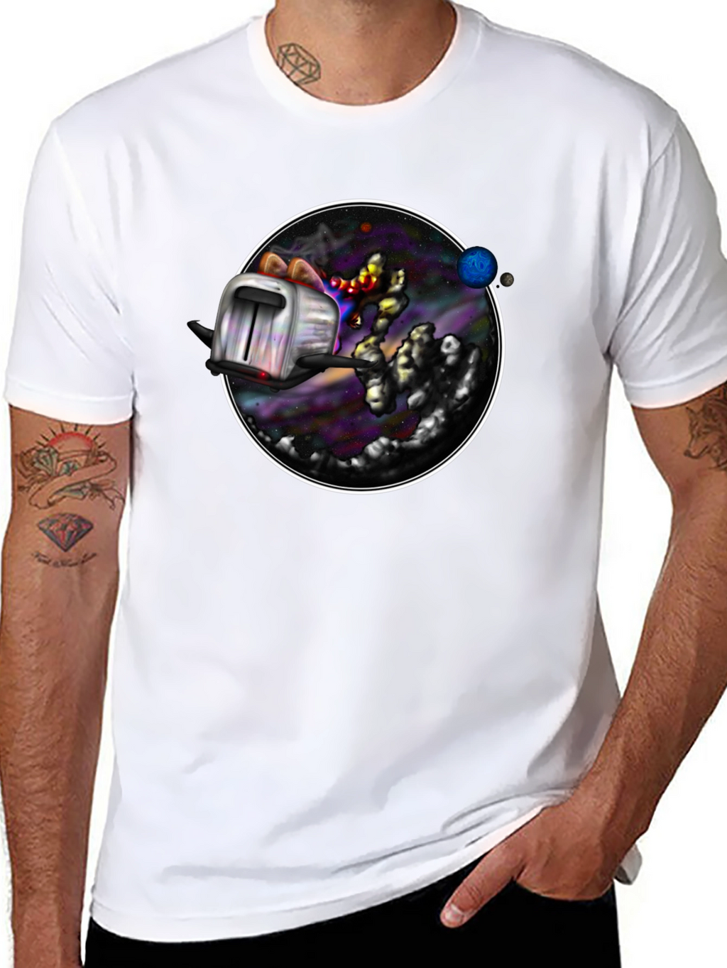 Cosmic Toaster T-Shirt - Galaxy Toast