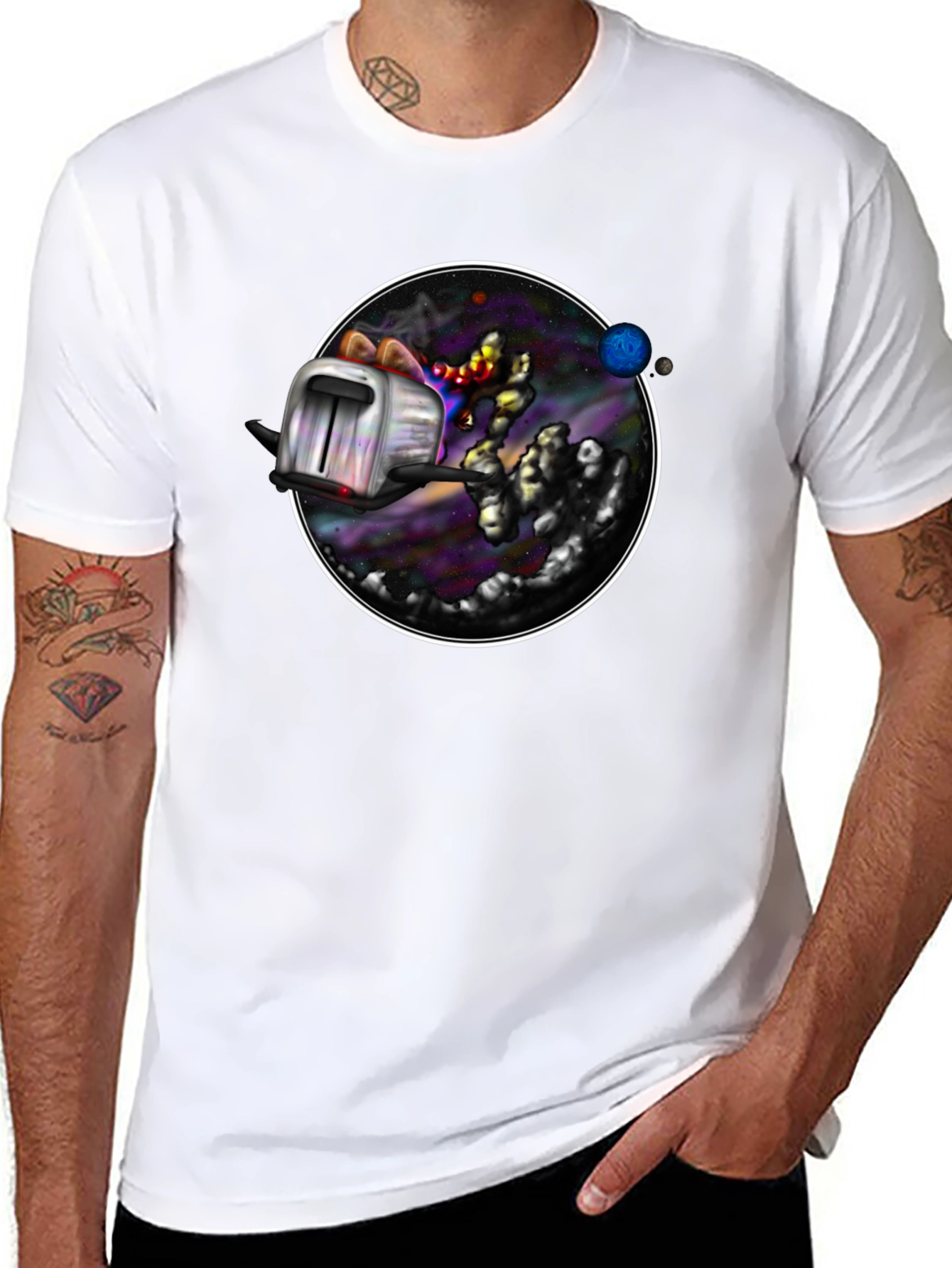Cosmic Toaster T-Shirt - Galaxy Toast