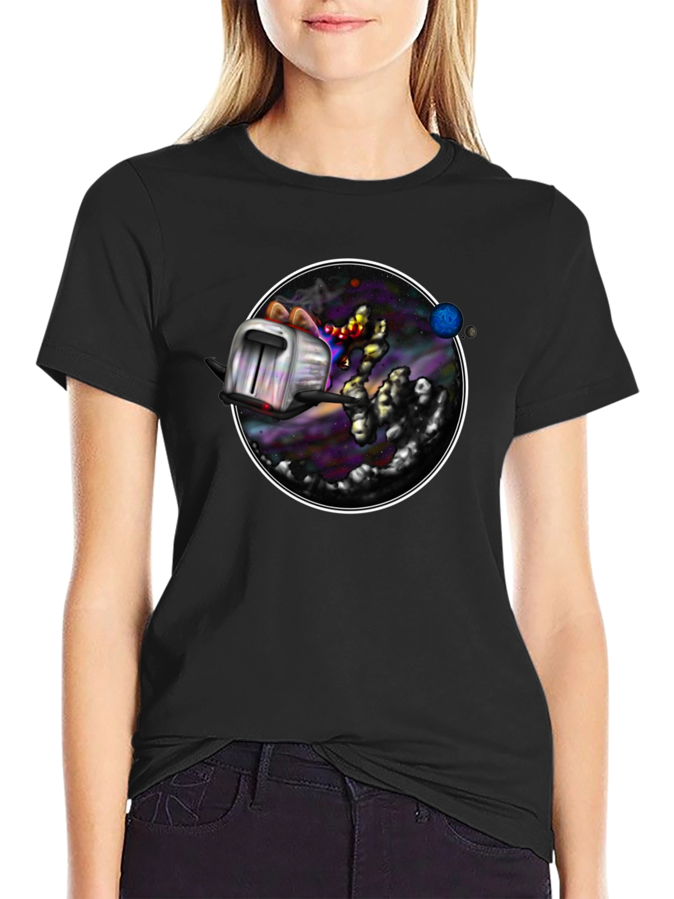 Cosmic Toaster T-Shirt - Galaxy Toast