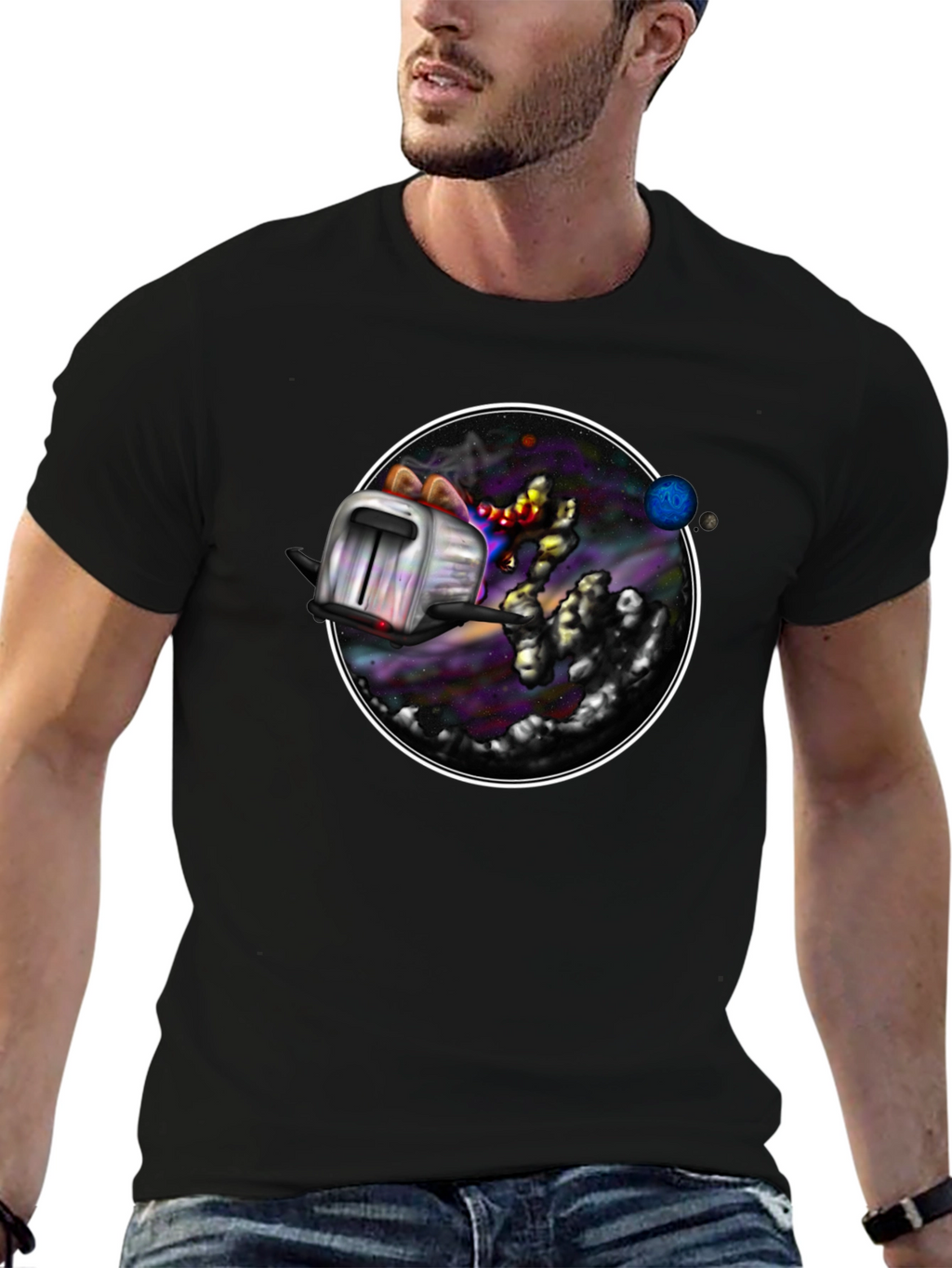 Cosmic Toaster T-Shirt - Galaxy Toast