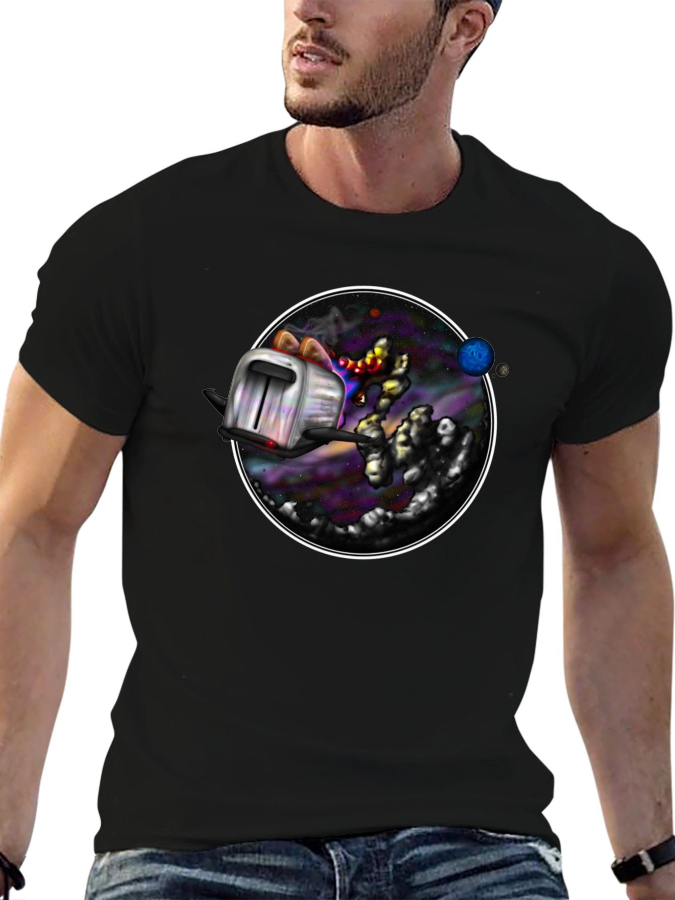 Cosmic Toaster T-Shirt - Galaxy Toast