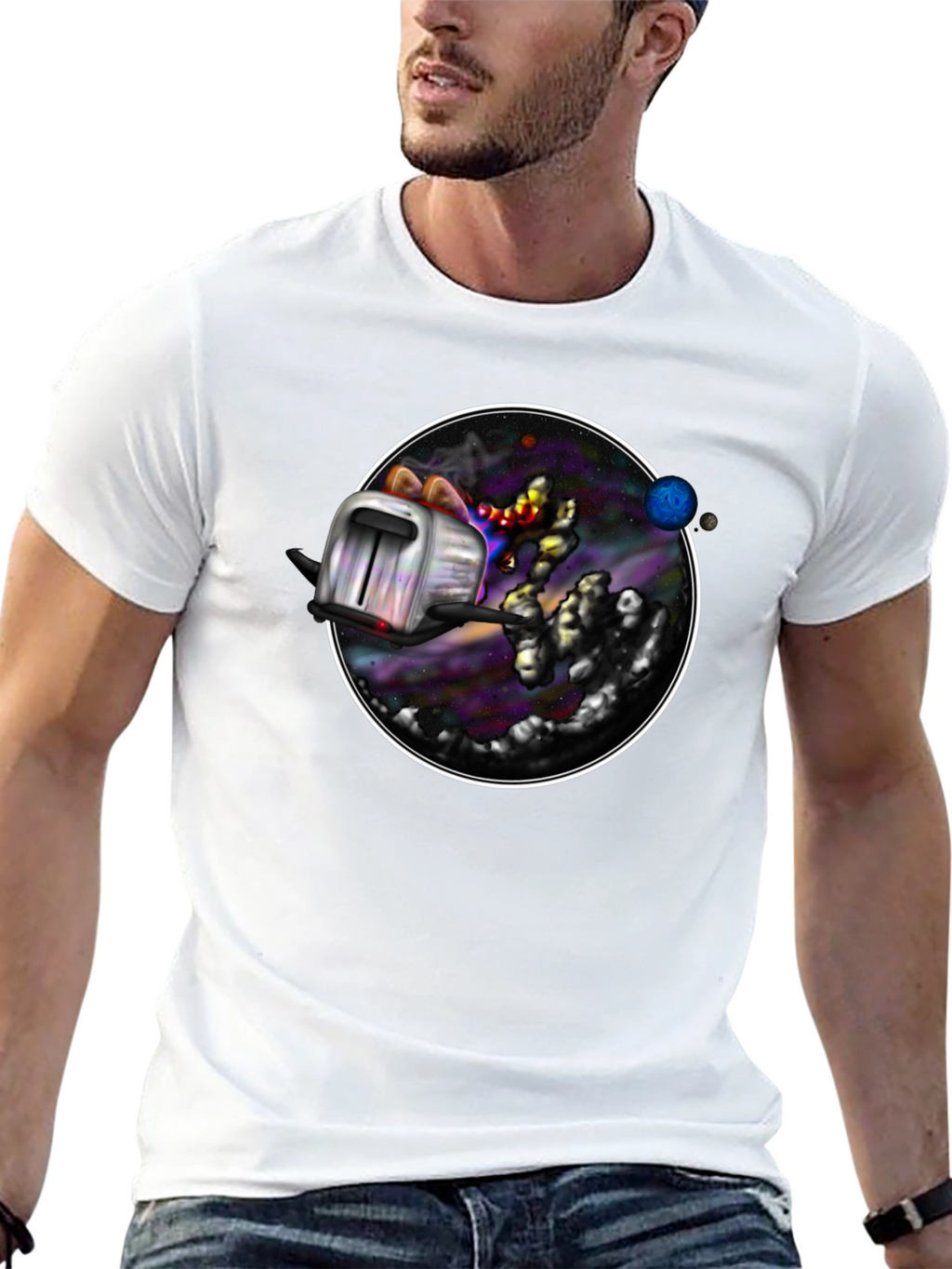 Cosmic Toaster T-Shirt - Galaxy Toast