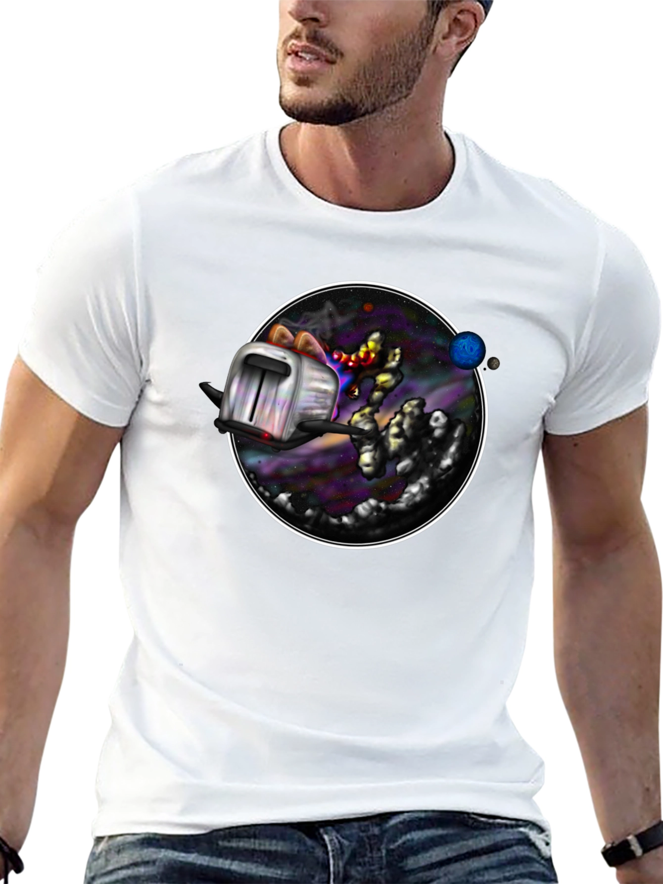 Cosmic Toaster T-Shirt - Galaxy Toast