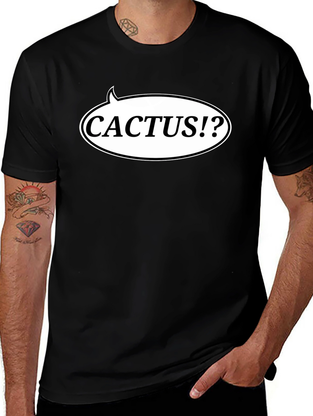 Cactus Speech Bubble Graphic T-Shirt