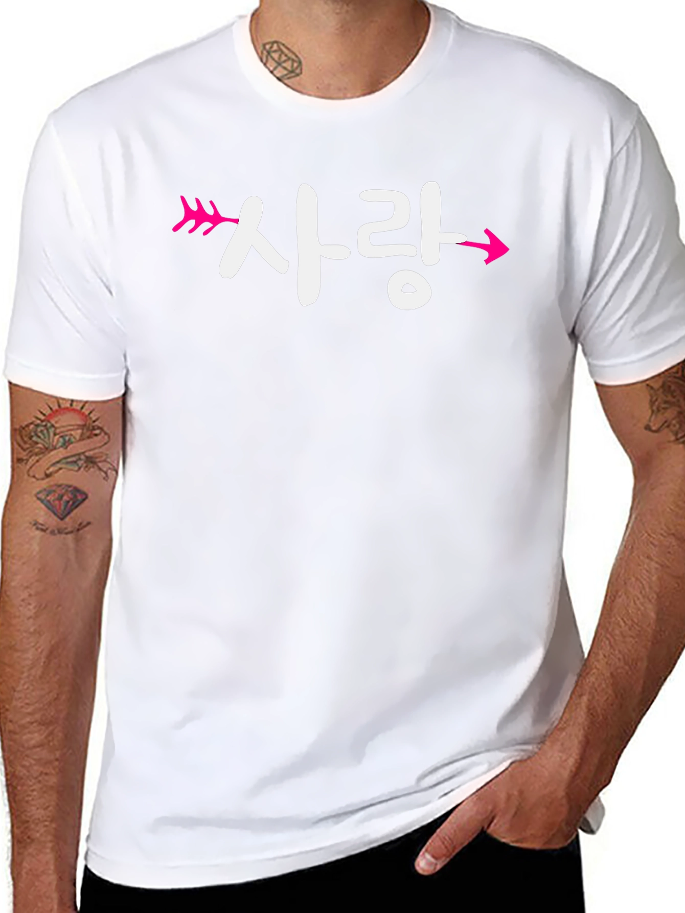 Love Arrow Korean T-Shirt: Stylish & Trendy
