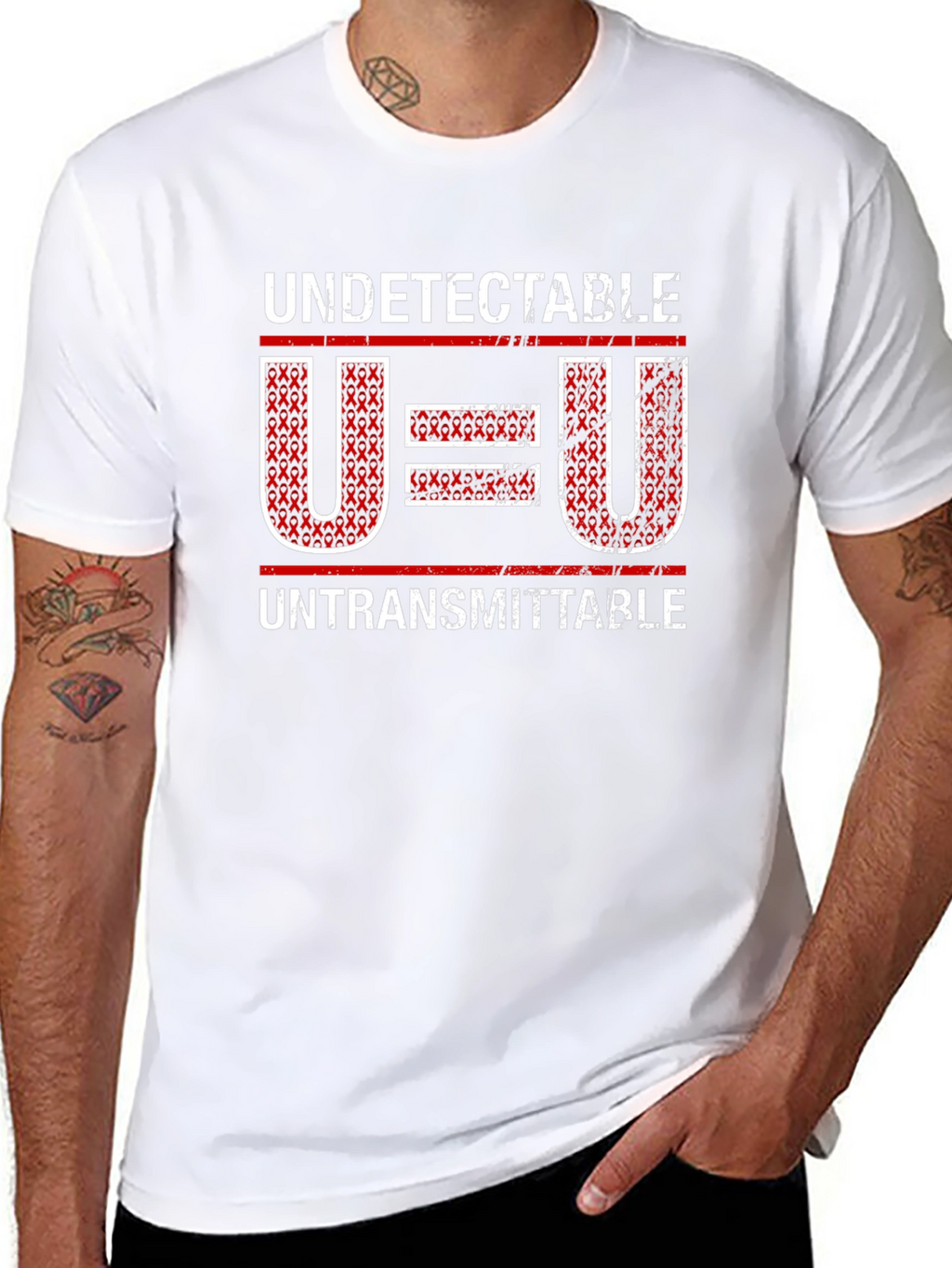 Undetectable = Untransmittable Awareness T-Shirt