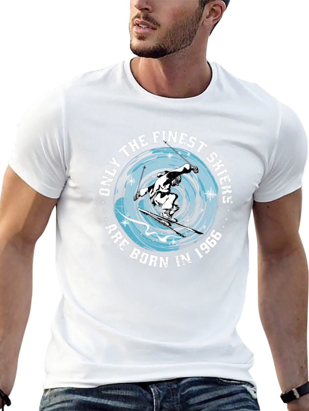 Finest Skiers Born in 1966 Graphic Tee