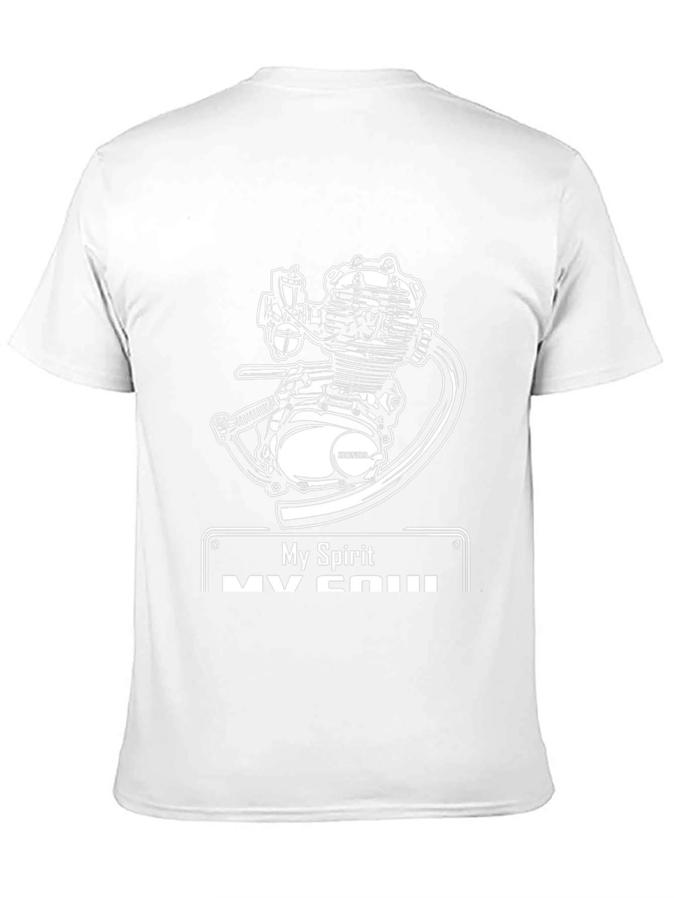 My Spirit Honda Engine Black T-Shirt