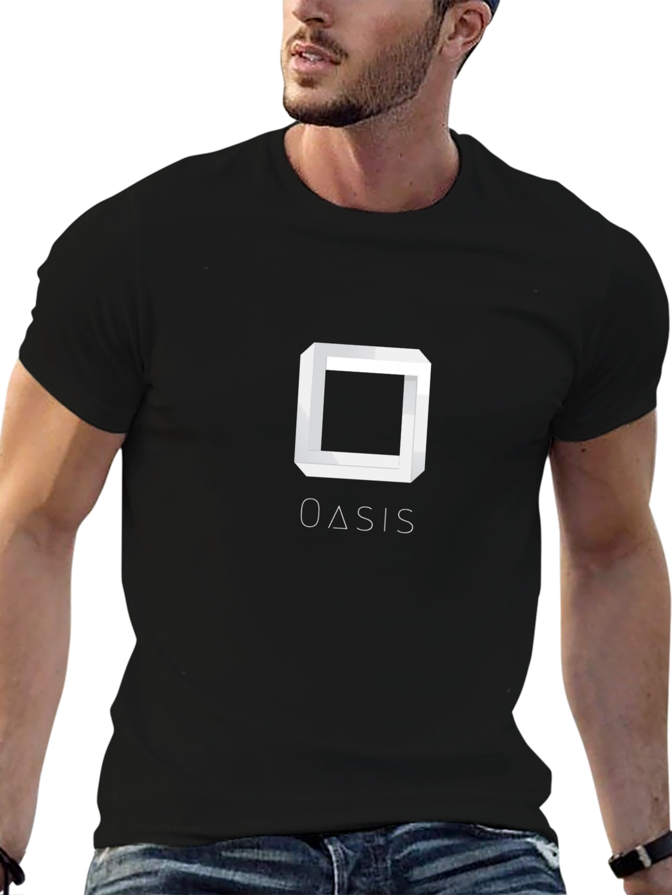 Oasis Illusion Graphic Tee - Modern Style