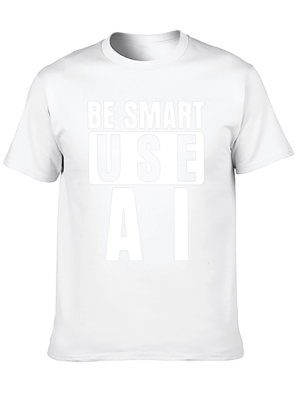 Be Smart Use AI T-Shirt - Black Cotton