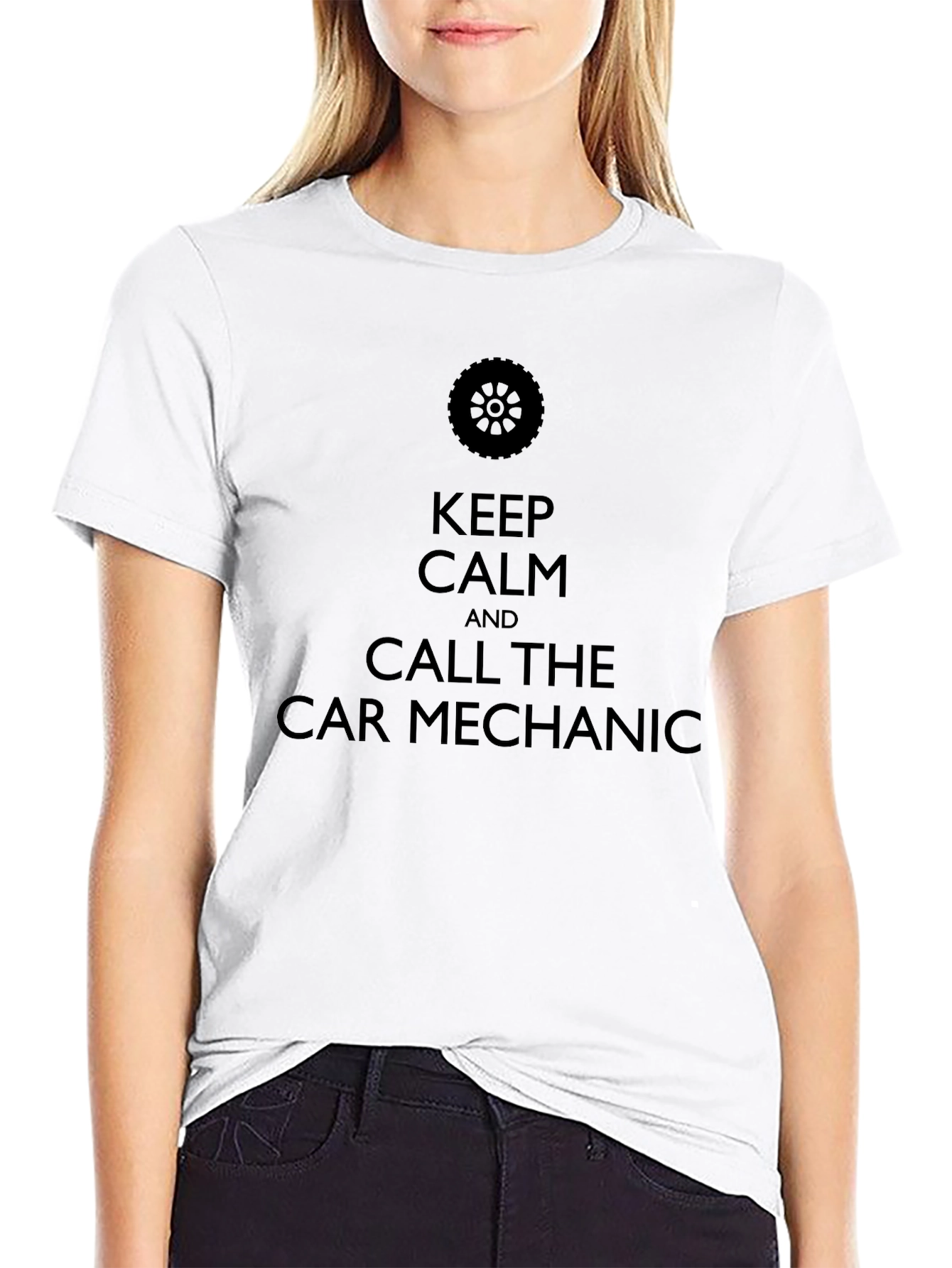 Keep Calm Car Mechanic Graphic Tee