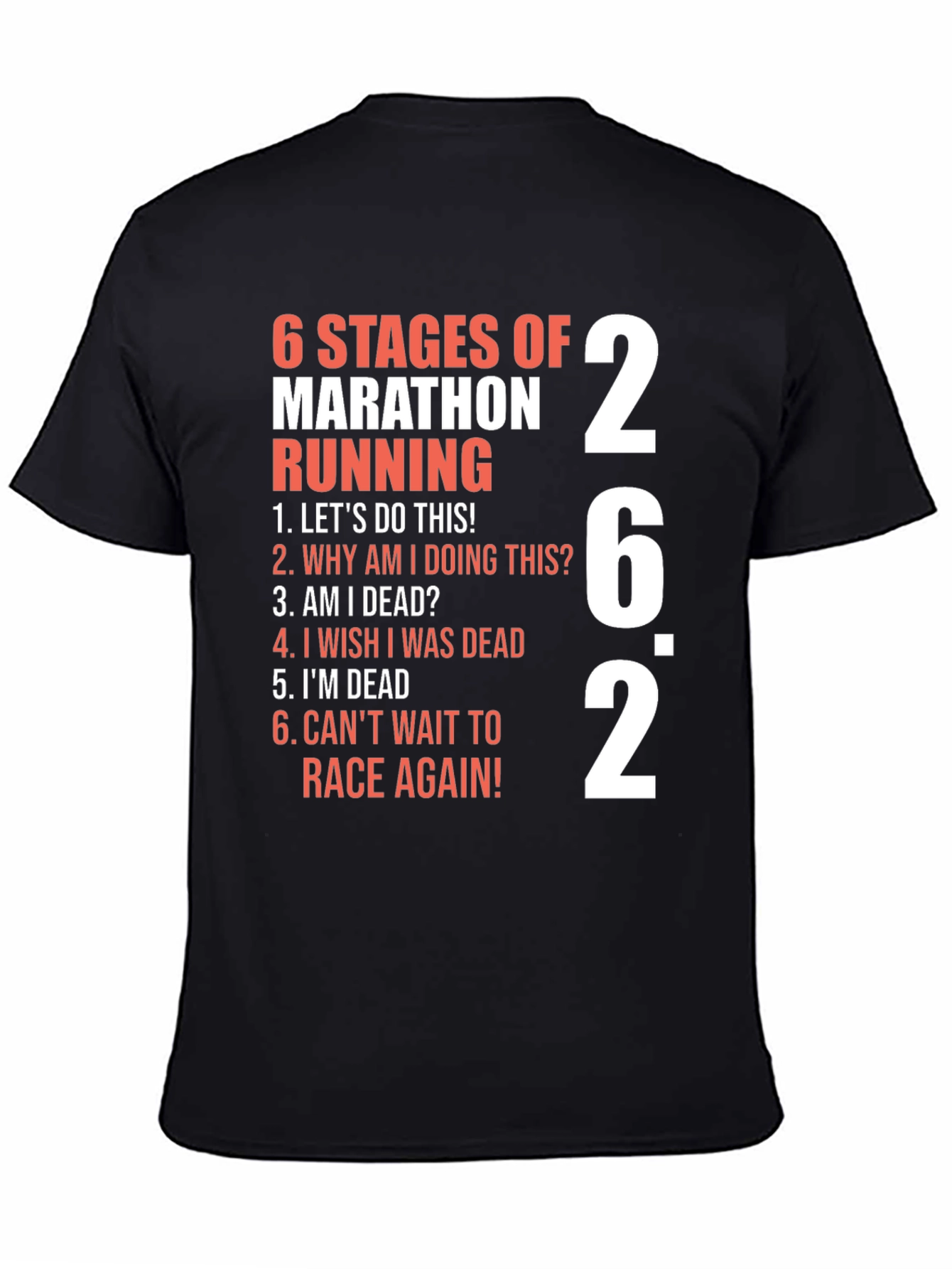 Marathon Running Stages T-Shirt - Funny Runner Tee