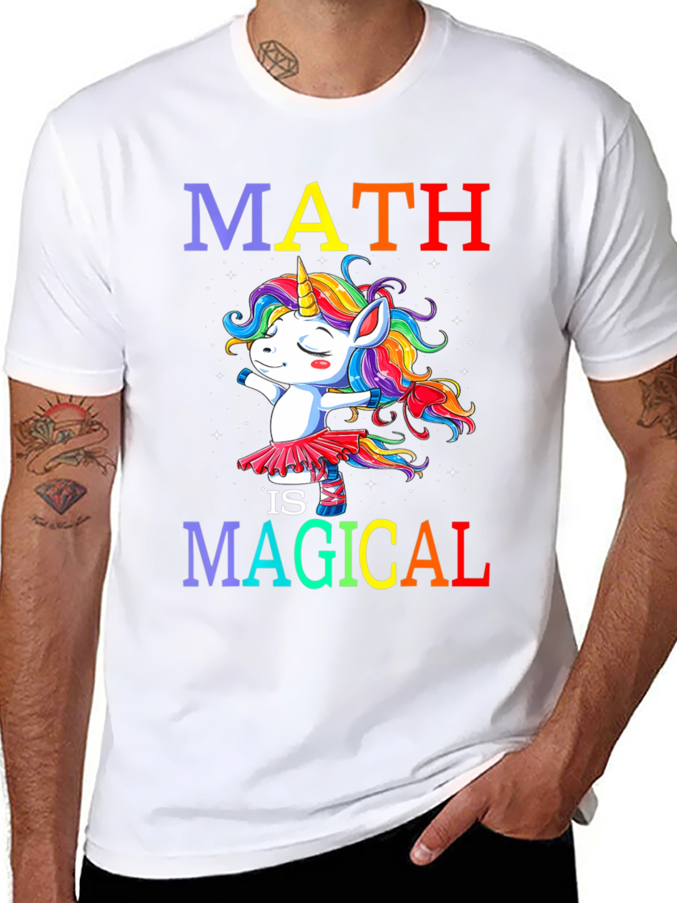 Math is Magical Unicorn Graphic Tee