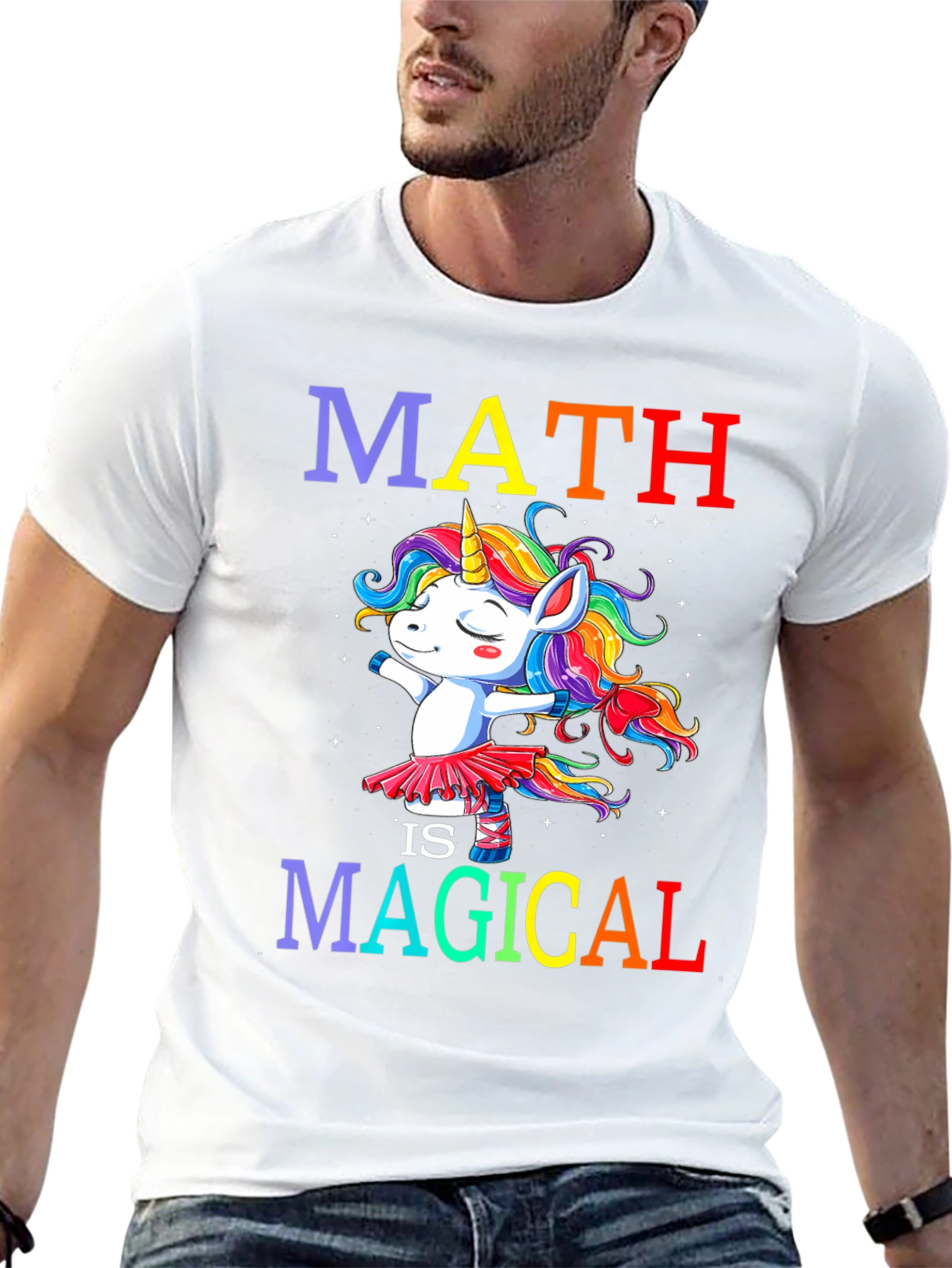 Math is Magical Unicorn Graphic Tee