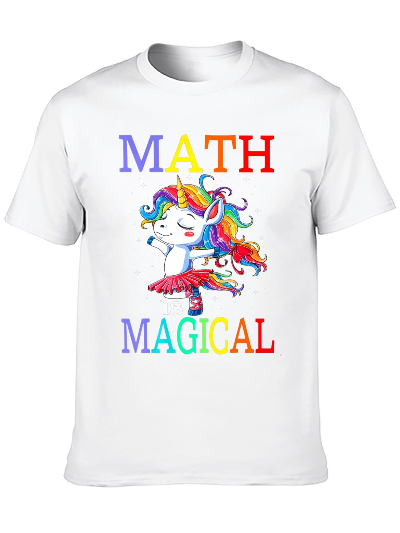 Math is Magical Unicorn Graphic Tee